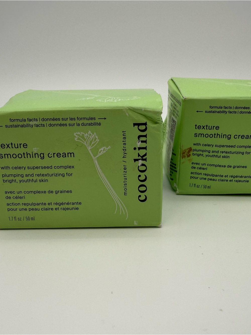 2x1 cocokind Texture Smoothing Cream - Green Box